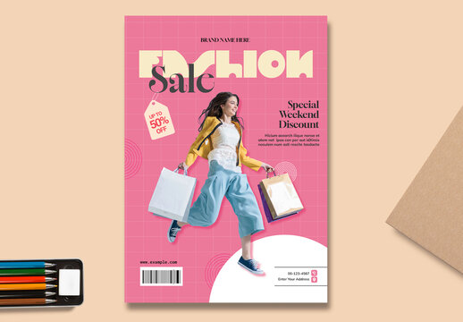 Spring Fashion Sale Flyer Layout
