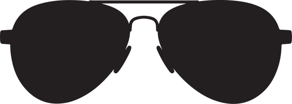 Black aviator sunglasses eyewear