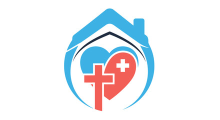 Fototapeta premium Christian Healthcare Symbol: Combining Hope, Compassion, and Religious Healing