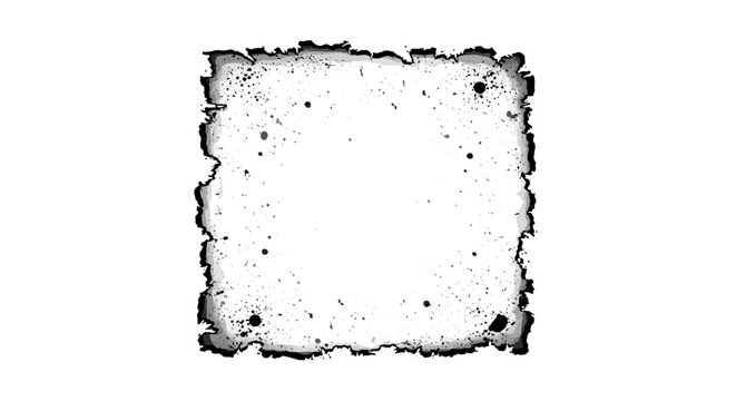 Black and white torn paper edge.