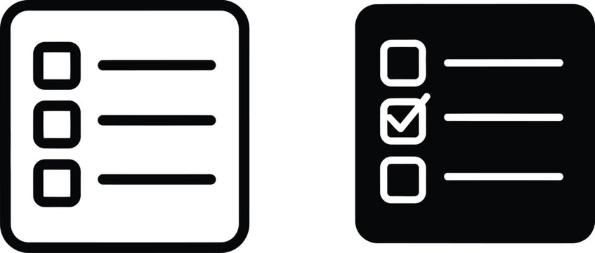 Set of two professional camera icons for photography media and digital content creation interface usage