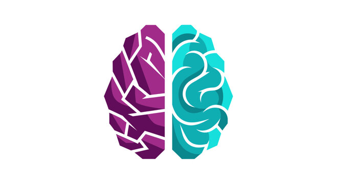 Conceptual Brain Representation Of Cognitive Processes And Mental Activity Graphic Design