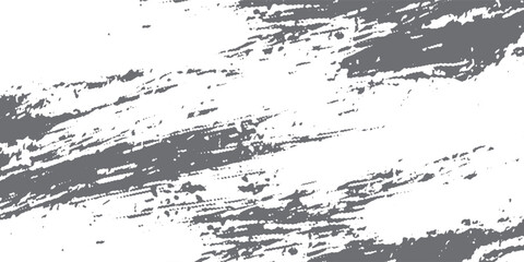 Fototapeta premium Textured grey paint splatters and brush strokes on a white background abstract grunge pattern black chalk