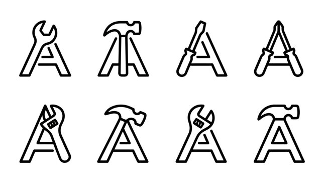 Letters with tools combined 1.