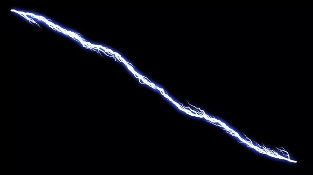 Magical storm animation motion burst, glowing motion graphic Loop Overlay, Plasma lightning effect video, Dynamic electrical storm on black screen video