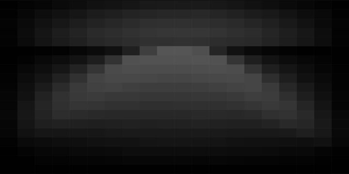 Square shape of black and white color in gradient pattern. 2D layout illustration