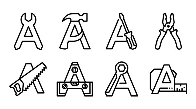 Tools made in shape of letter A.