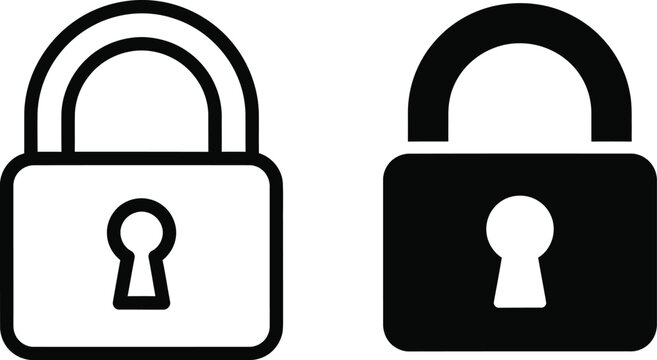 Two padlock icons representing security and protection for digital safety and physical access control systems