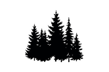 Natural Pine Tree Cluster Outdoor Graphic © Akash