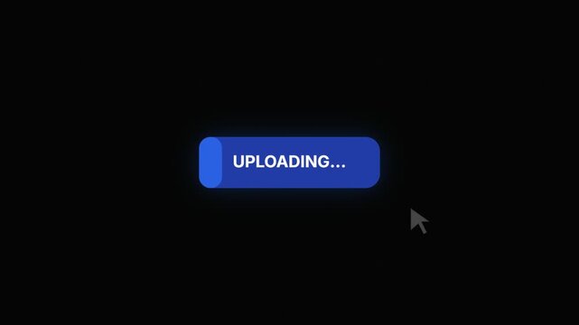 Digital Upload Process Progress Bar Animation