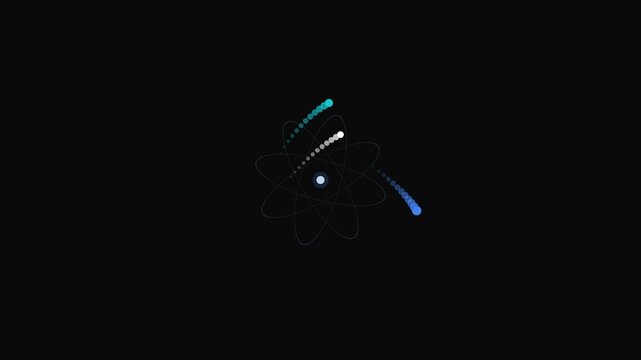 Atomic Orbitals Showcasing Electron Motion for Science Education