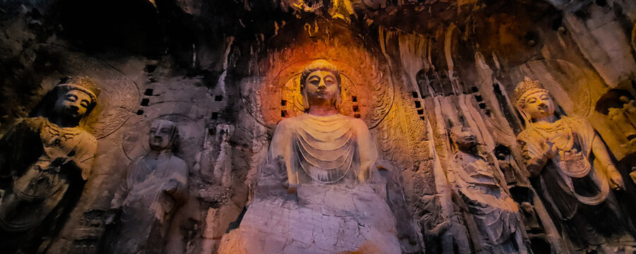 Nishyandabody Buddha at Longmen Grottoes.