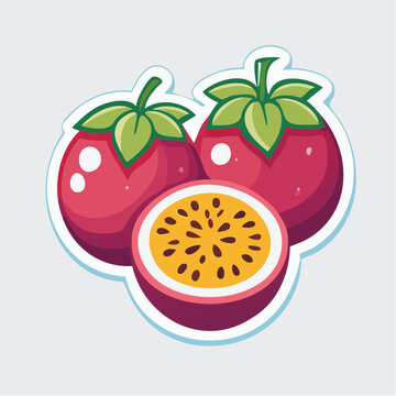 Illustration of Passion Fruits