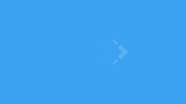 Right-directional arrow loop animation. transparent background. Motion graphics of concept. animation 4k video