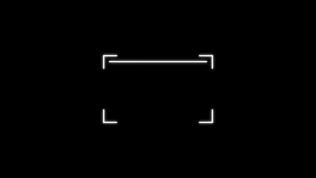 Scanning the QR code icon animation, QR code being scanning concept. lock secure security icon. animation