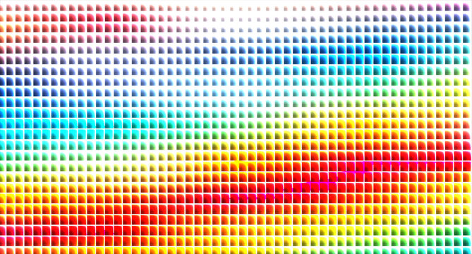 Colorful square pattern with gradient transitions