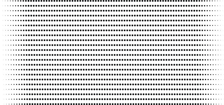 Repetitive geometric patterns in black and white dots and lines

