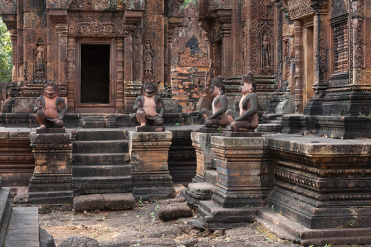 Banteay Srei temple next to Siem Reap in Cambodia