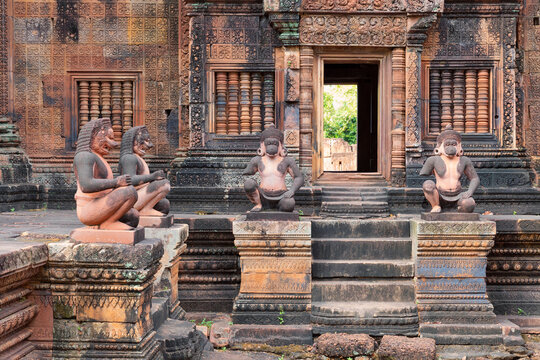 Banteay Srei temple next to Siem Reap in Cambodia