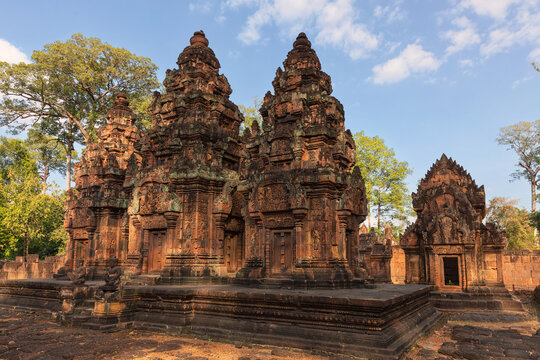 Banteay Srei temple next to Siem Reap in Cambodia