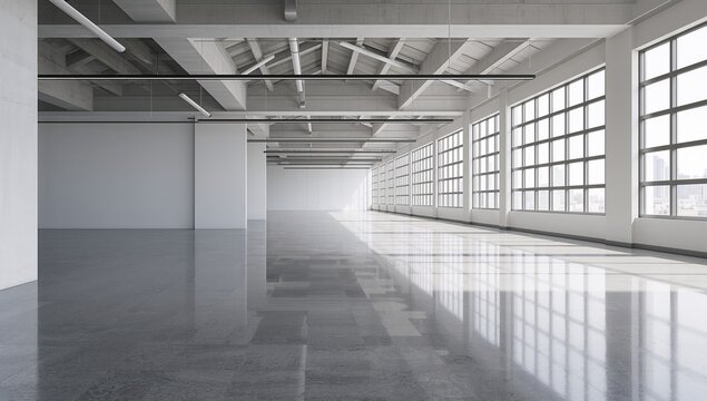Spacious Modern Industrial Loft with Expansive Windows and Light