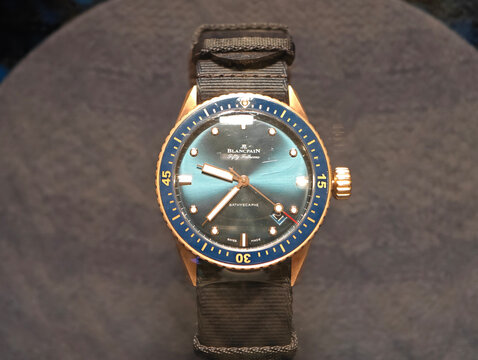 Shanghai,China-Nov.3rd 2025: Blancpain Fifty Fathoms dive watch