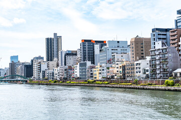 Fototapeta premium 隅田川テラスからの風景