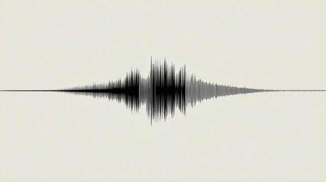 modulation. A minimalist graphic of a jagged sound wave becoming a smooth line. product launch decks, UI/UX mockups, designed for data visualization dashboards and holographic UIs.