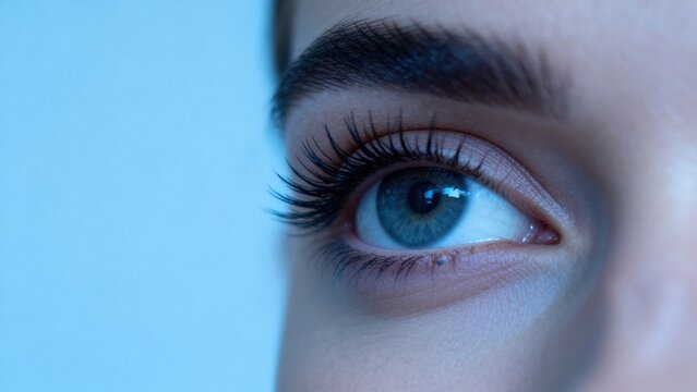 Closeup of a human eye
