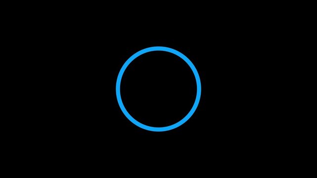 Progress loading bar UI indicator. animation on a black background, with optional luma matte. Alpha Luma Matte included. 4k video.