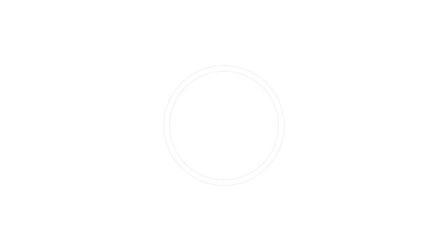 Progress loading bar UI indicator. animation on a white background, with optional luma matte. Alpha Luma Matte included. 4k video.