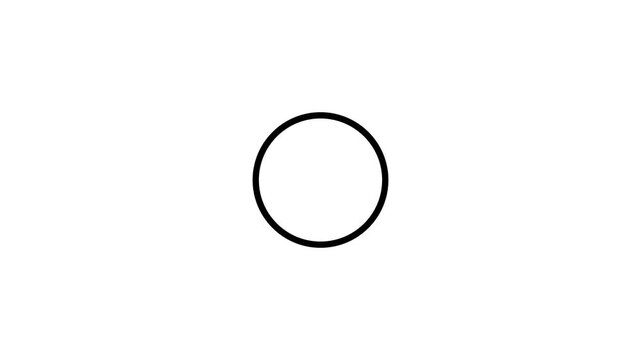 Progress loading bar UI indicator. animation on a white background, with optional luma matte. Alpha Luma Matte included. 4k video.