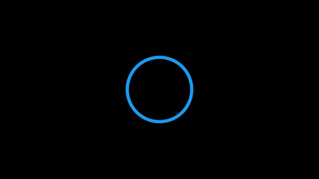 Progress loading bar UI indicator. animation on a black background, with optional luma matte. Alpha Luma Matte included. 4k video.