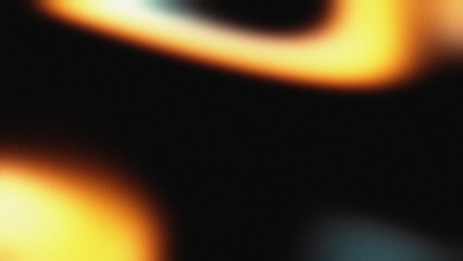 Naklejka premium Vivid gold, warm orange, and glowing yellow fluid smooth gradients with grainy noise texture for rich digital presentation screens.