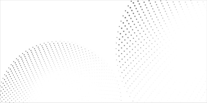halftone dot abstract background. black circle lines pattern. Futuristic technology concept. Suit for cover, poster, banner, brochure, header, website