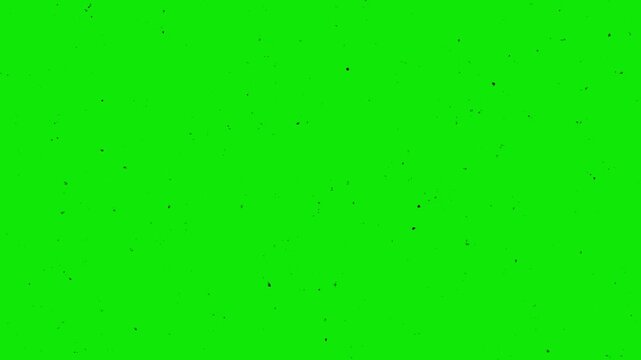 film damage green screen chroma key background with authentic dust scratches and vintage grain. distressed chromakey backdrop for creative video compositing, visual effects and overlay.