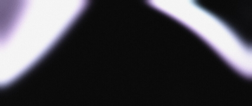 Bright silver, soft purple, and pale pearl blurred flowing curves with scattered grain texture for cyber space horizontal web heroes.
