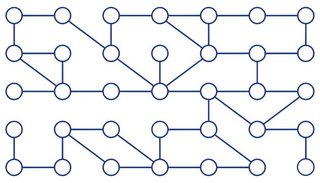 Minimal network connection icon with simple nodes and links. Clean flat SVG design ideal for technology, data communication, and connectivity concepts.