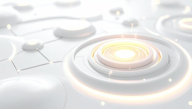 Futuristic Technology Background with Glowing Circle.