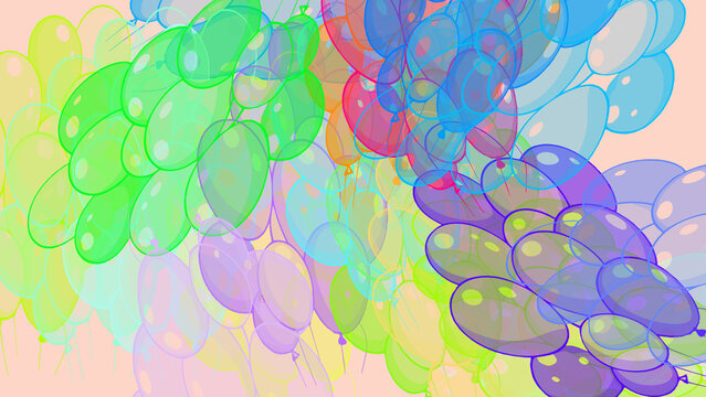 Party.Festive colored holiday balloons for decoration