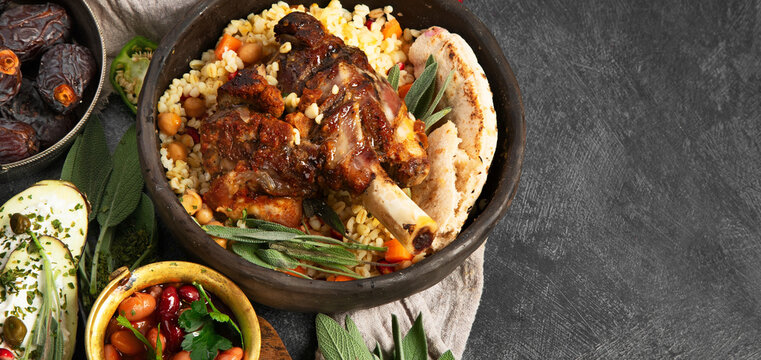 Ethnic arab food.