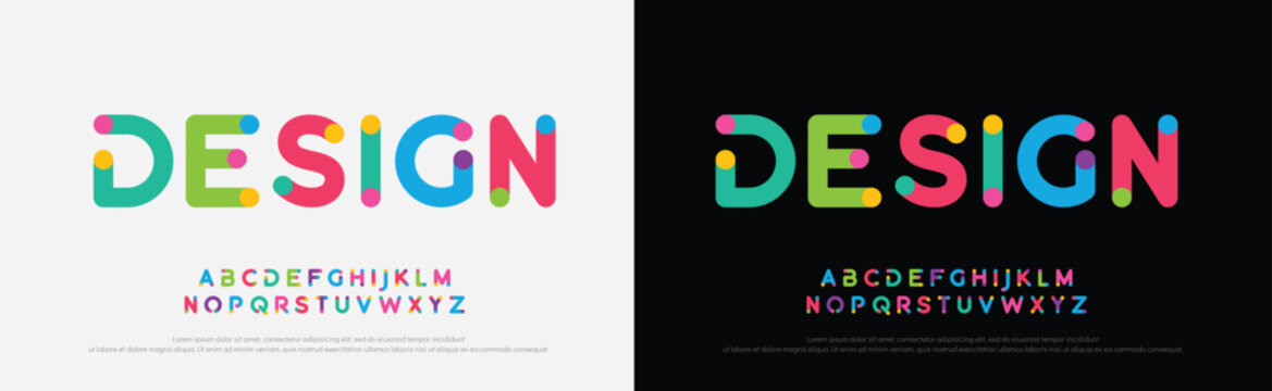 Abstract digital technology logo font alphabet. Minimal modern urban fonts for logo, brand etc. Typography typeface uppercase lowercase and number. vector illustration