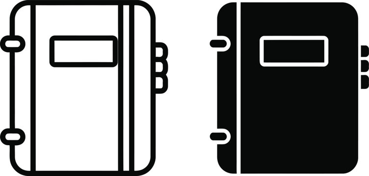 Two styles of daily planners featuring ring binding and labels for organized note taking and scheduling