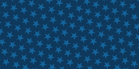 Star pattern on blue gradient background template. America 4th of July Memorial or Independence day theme wallpaper.eps10