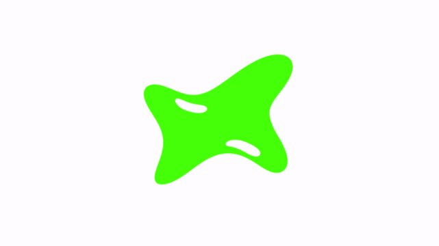 Liquid Star Slime Motion Transition Bundle with Green Screen and Alpha Channel