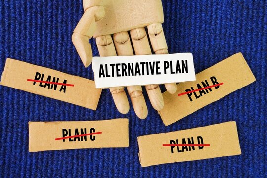 four unsuccessful plans and take alternative plans. backup plan. last plan. process of resilience and adaptability, where repeated failures four attempts are met with a decision to change strategy 