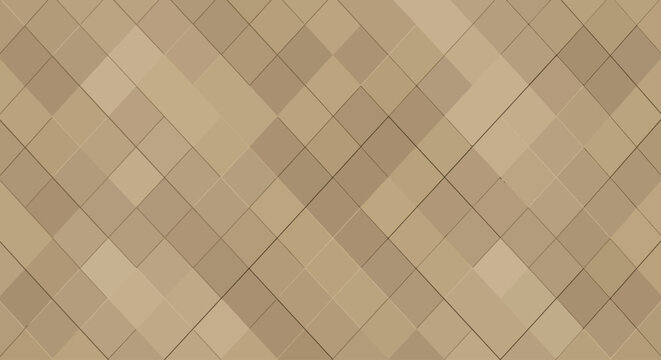 Geometric abstract background with diagonal rhombus pattern in shades of brown and beige, creating a modern textured design ideal for digital projects