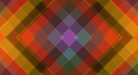 Obraz premium Geometric Rhombus Pattern with a Vibrant Color Palette