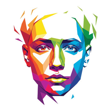 Colorful Abstract Portrait