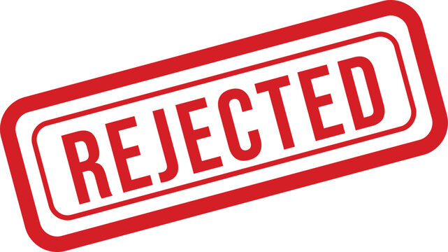 Rejected stamp illustration a symbol of denial and disapproval